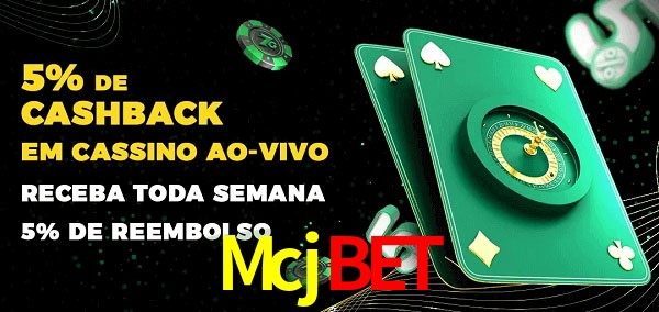 Promoções do cassino ao Vivo Mcjbet